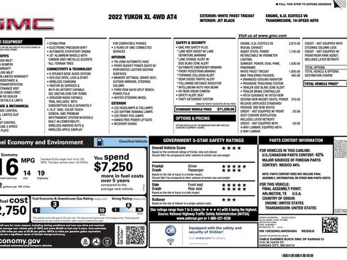 Used 2022 GMC Yukon XL AT4 w/ Max Trailering Package AWD/4WD image 57