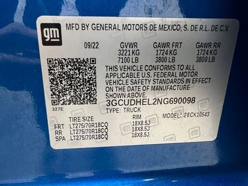 Used 2022 Chevrolet Silverado 1500 ZR2 w/ Technology Package image 59