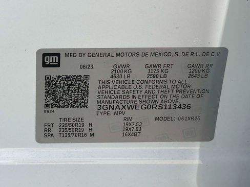 Used 2024 Chevrolet Equinox RS w/ LPO, Floor Liner Package AWD/4WD image 17