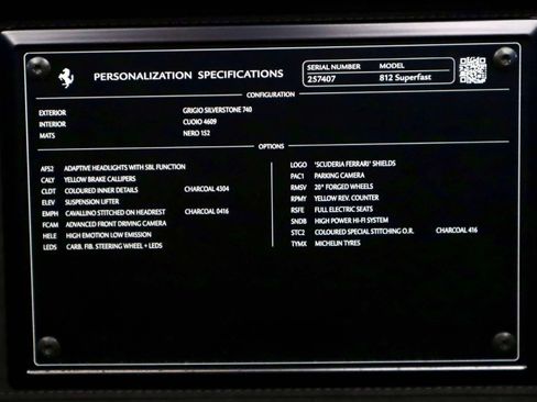 Certified 2020 Ferrari 812 Superfast RWD image 12