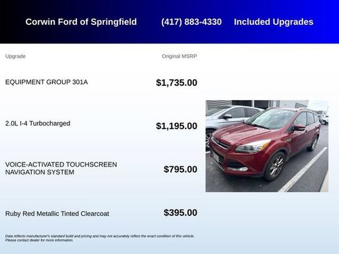 Used 2016 Ford Escape Titanium w/ Equipment Group 301A AWD/4WD image 5