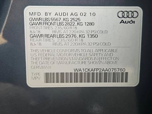 Used 2010 Audi Q5 3.2 Premium AWD/4WD image 26