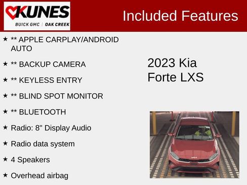 Used 2023 Kia Forte LXS w/ LXS Technology Package image 2