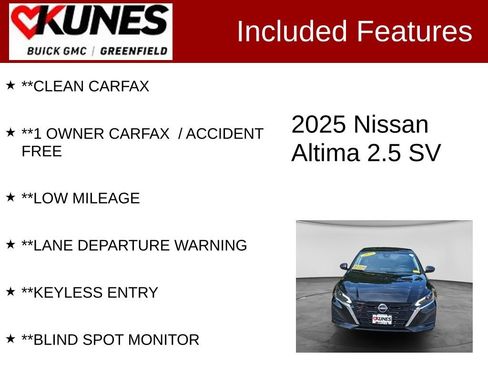 Used 2025 Nissan Altima 2.5 SV FWD image 3