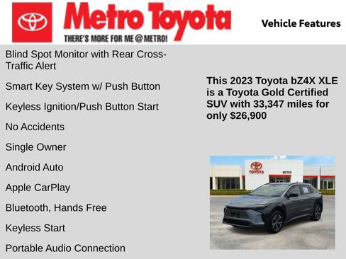 Certified 2023 Toyota bZ4X AWD image 11