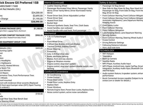 Used 2021 Buick Encore GX Preferred w/ Sport Touring Package FWD image 3