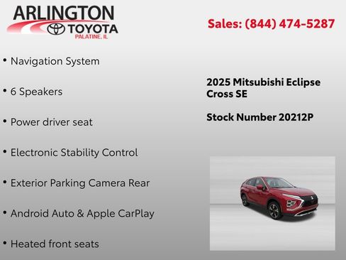 Used 2025 Mitsubishi Eclipse Cross SE AWD/4WD image 2