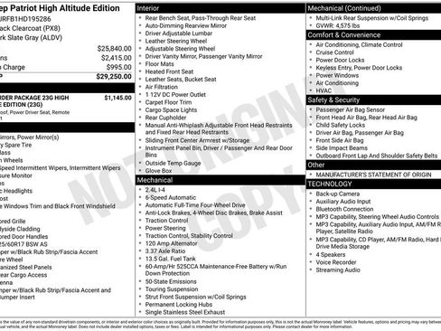 Used 2017 Jeep Patriot High Altitude AWD/4WD image 1
