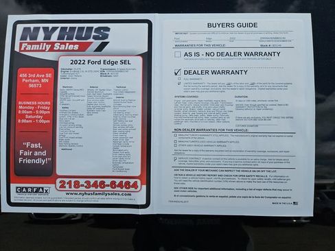 Used 2022 Ford Edge SEL AWD/4WD image 54