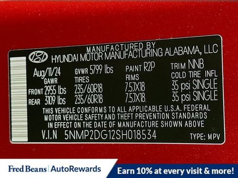 New 2025 Hyundai Santa Fe SEL image 19