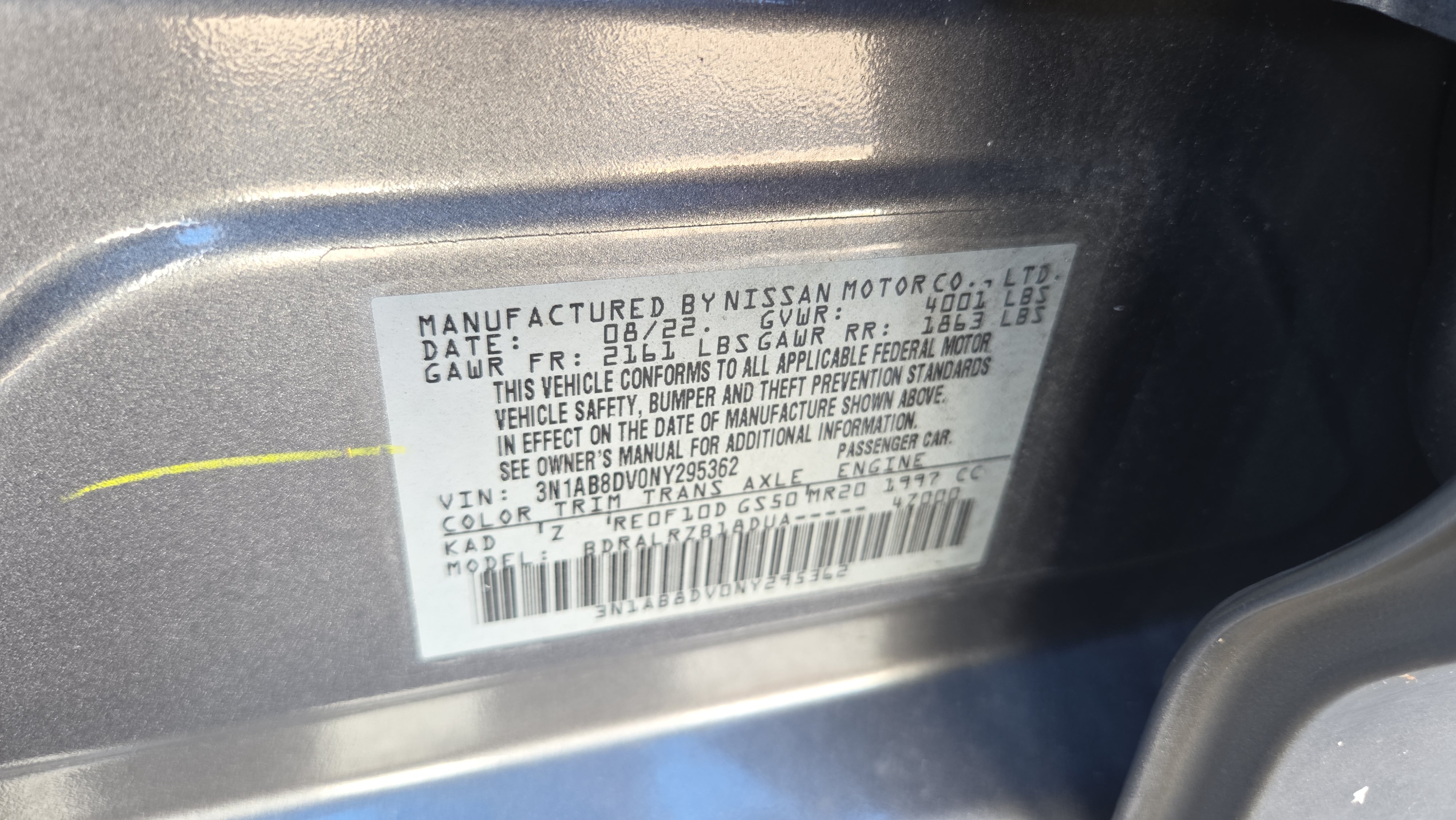 Used 2022 Nissan Sentra SR w/ Electronics Package FWD image 18