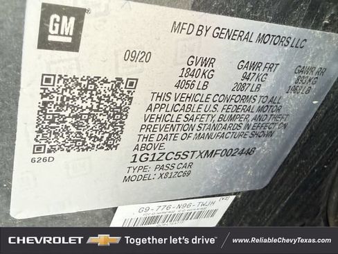 Used 2021 Chevrolet Malibu LS FWD image 9
