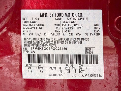 Used 2023 Ford Explorer ST w/ Equipment Group 401A image 16