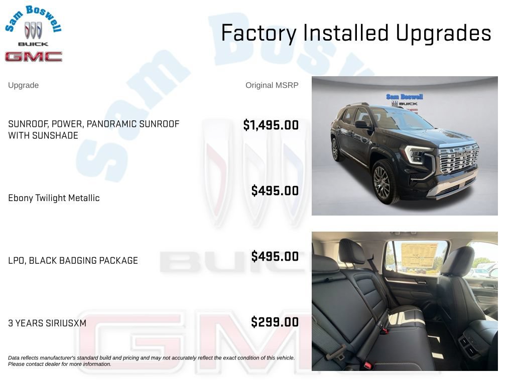 New 2026 GMC Terrain Denali w/ LPO, Black Badging Package AWD/4WD image 3