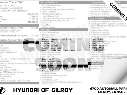 Used 2024 Chevrolet Trax ACTIV w/ Driver Confidence Package image 1