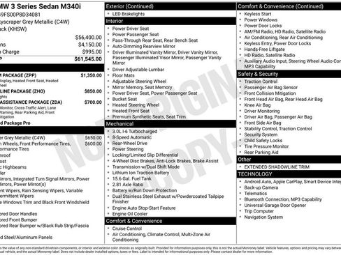 Used 2023 BMW M340i w/ Premium Package RWD image 2