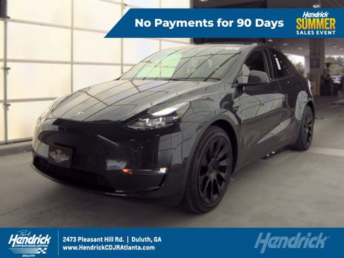 Used 2025 Tesla Model Y Long Range AWD/4WD image 1