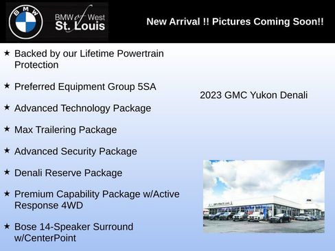 Used 2023 GMC Yukon Denali w/ Denali Reserve Package AWD/4WD image 3