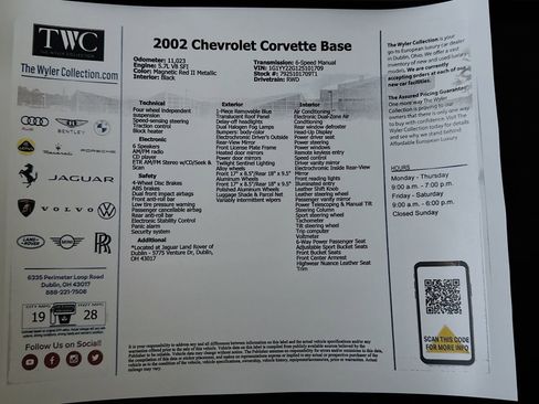 Used 2002 Chevrolet Corvette Coupe w/ Preferred Equipment Group2 RWD image 36