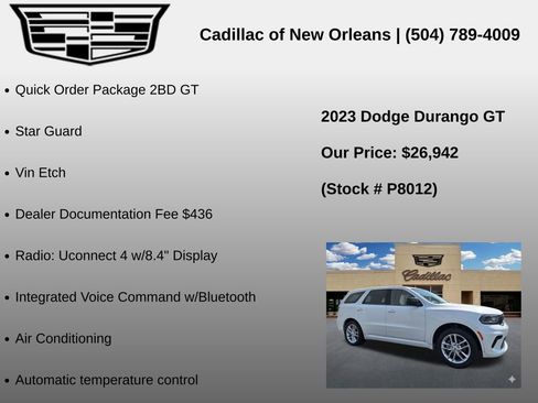 Used 2023 Dodge Durango GT RWD image 7