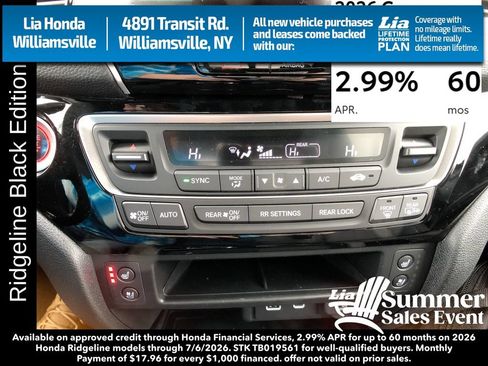 New 2026 Honda Ridgeline Black Edition image 22