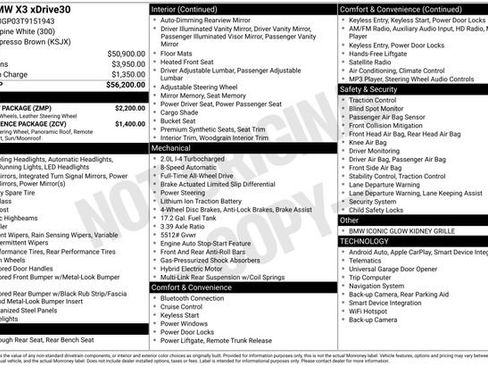 Used 2026 BMW X3 xDrive30 w/ M Sport Package image 43