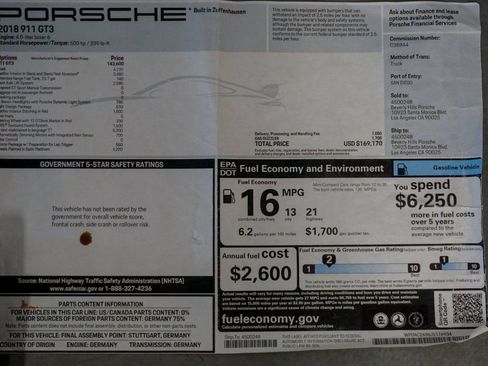 Used 2018 Porsche 911 GT3 image 94