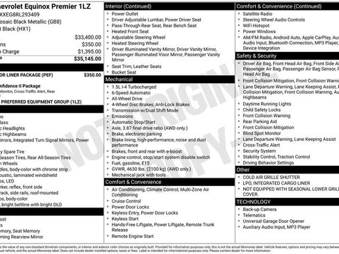 Used 2024 Chevrolet Equinox Premier w/ LPO, Floor Liner Package AWD/4WD image 4
