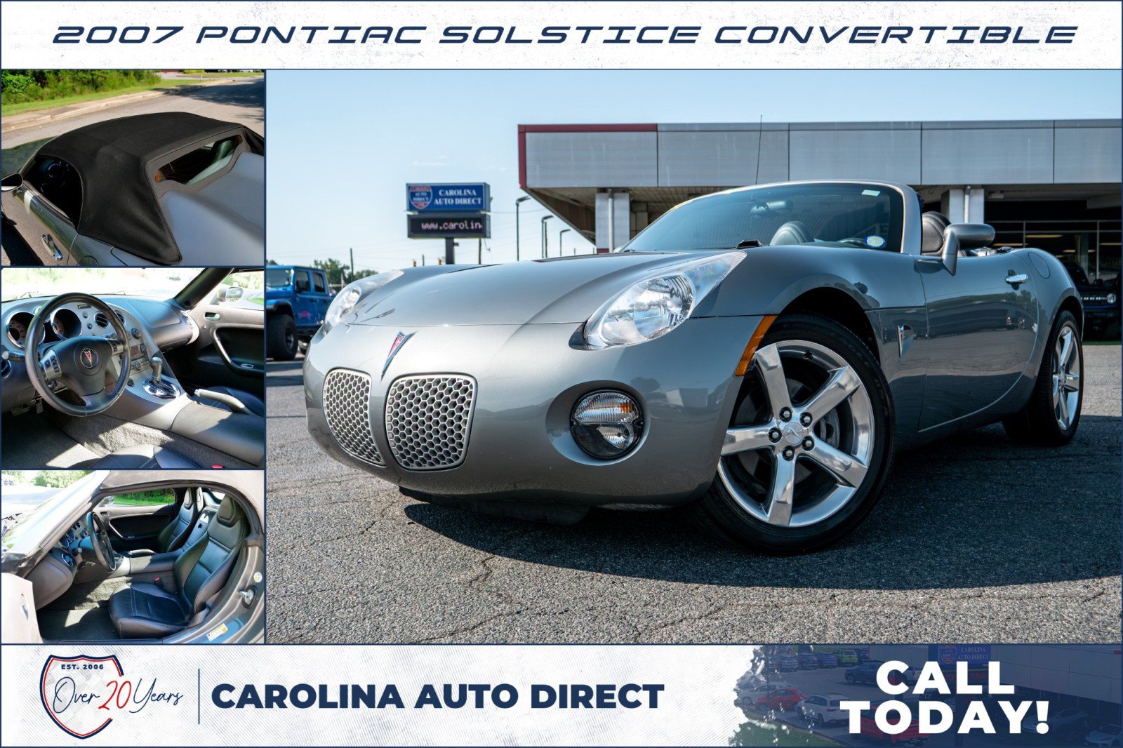 Used 2007 Pontiac Solstice Convertible w/ Premium Package RWD image 1