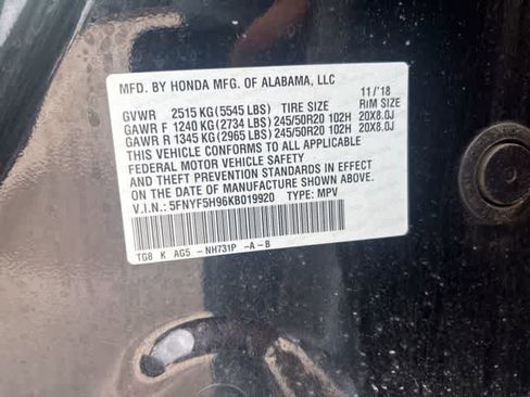 Used 2019 Honda Pilot Touring image 22