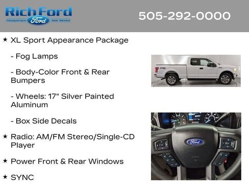 Certified 2018 Ford F150 XL w/ Equipment Group 101A Mid AWD/4WD image 31