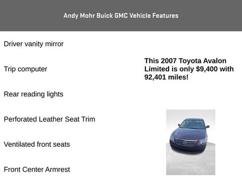 Used 2007 Toyota Avalon Limited FWD image 12