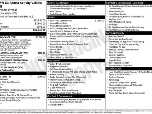 Used 2020 BMW X3 xDrive30i w/ Premium Package image 16