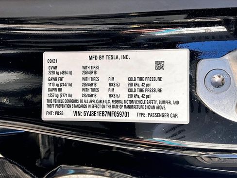 Used 2021 Tesla Model 3 Long Range image 33