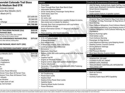 Used 2024 Chevrolet Colorado Trail Boss w/ Advanced Trailering Package AWD/4WD image 26