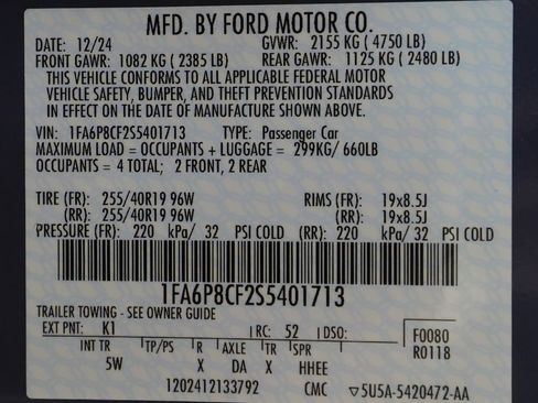 Used 2025 Ford Mustang GT Premium RWD image 48