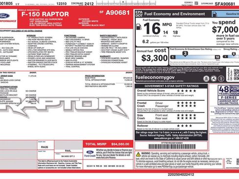 Used 2025 Ford F150 Raptor AWD/4WD image 46