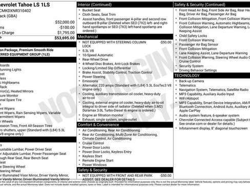 Used 2022 Chevrolet Tahoe LS RWD image 6