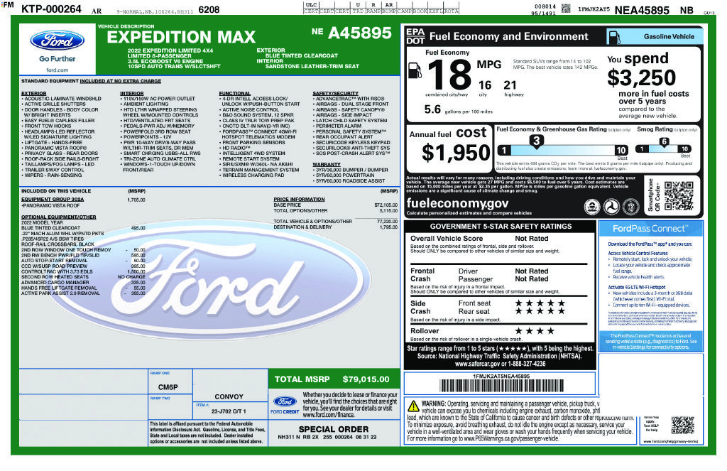 Used 2022 Ford Expedition Max Limited AWD/4WD image 13