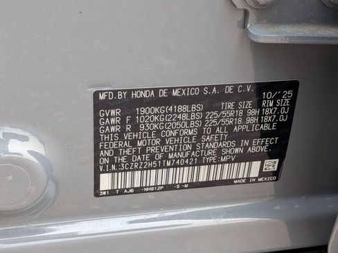 Certified 2026 Honda HR-V Sport image 35
