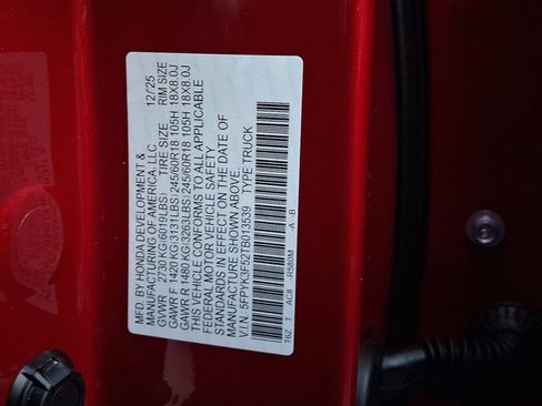 New 2026 Honda Ridgeline RTL image 21