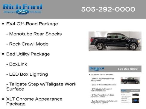 Certified 2023 Ford F150 XLT w/ Equipment Group 301A Mid AWD/4WD image 64