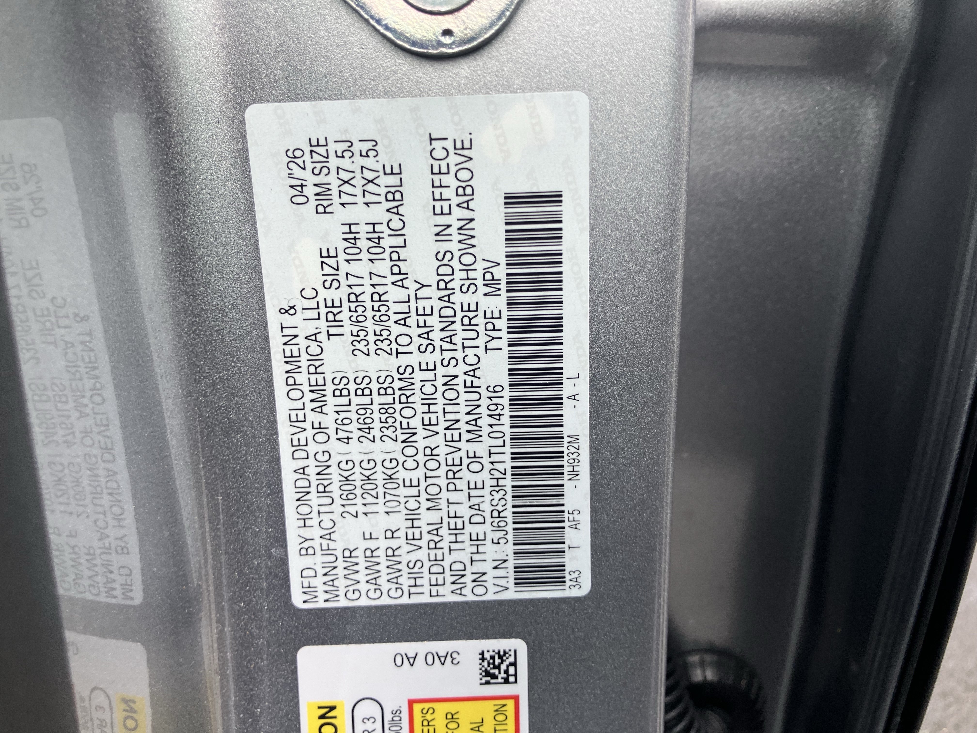 Certified 2026 Honda CR-V LX image 36