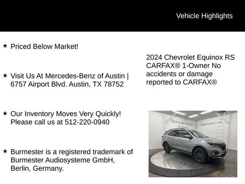 Used 2024 Chevrolet Equinox RS image 6