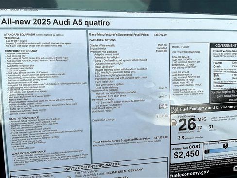 Used 2025 Audi A5 2.0T Premium Plus image 18