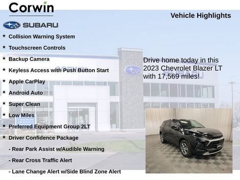 Used 2023 Chevrolet Blazer LT w/ Driver Confidence Package image 6
