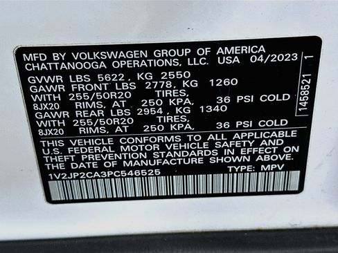 Used 2023 Volkswagen Atlas SE w/ Panoramic Sunroof Package FWD image 12