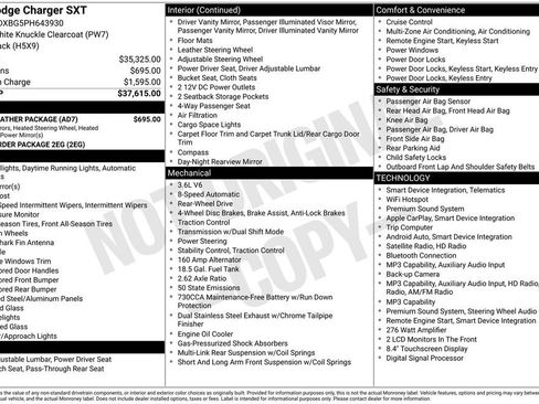 Used 2023 Dodge Charger SXT w/ Cold Weather Package RWD image 6