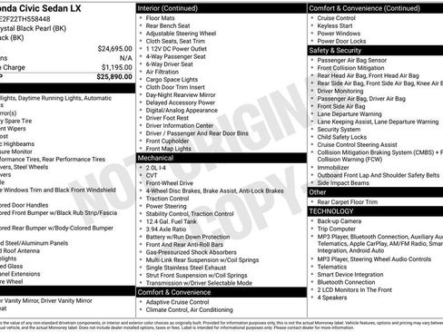 Used 2026 Honda Civic LX image 2
