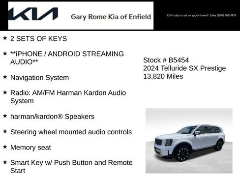 Certified 2024 Kia Telluride SX Prestige w/ Towing Package AWD/4WD image 13